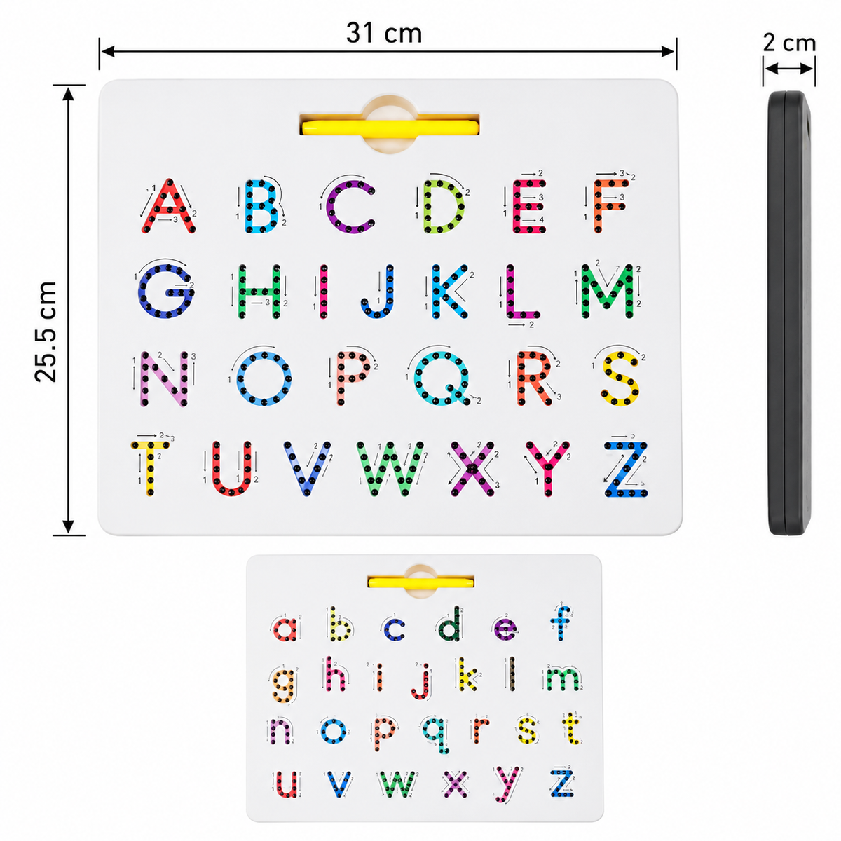 Double-Sided Letter, Number & Shape Practice Board