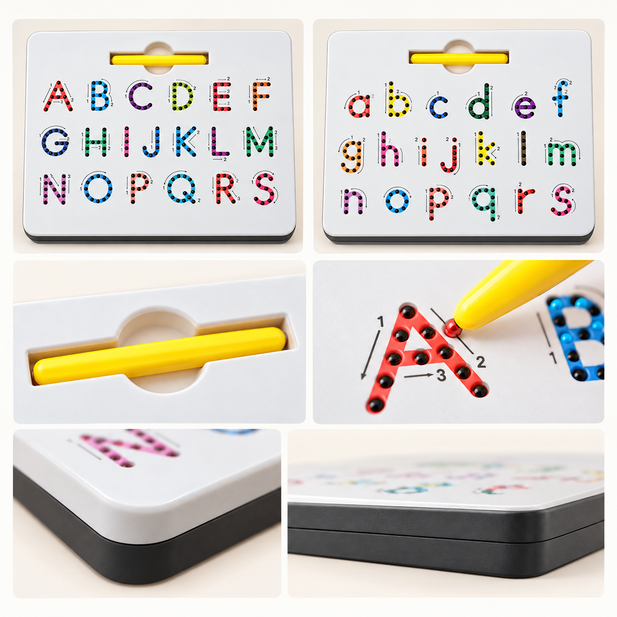 Double-Sided Letter, Number & Shape Practice Board