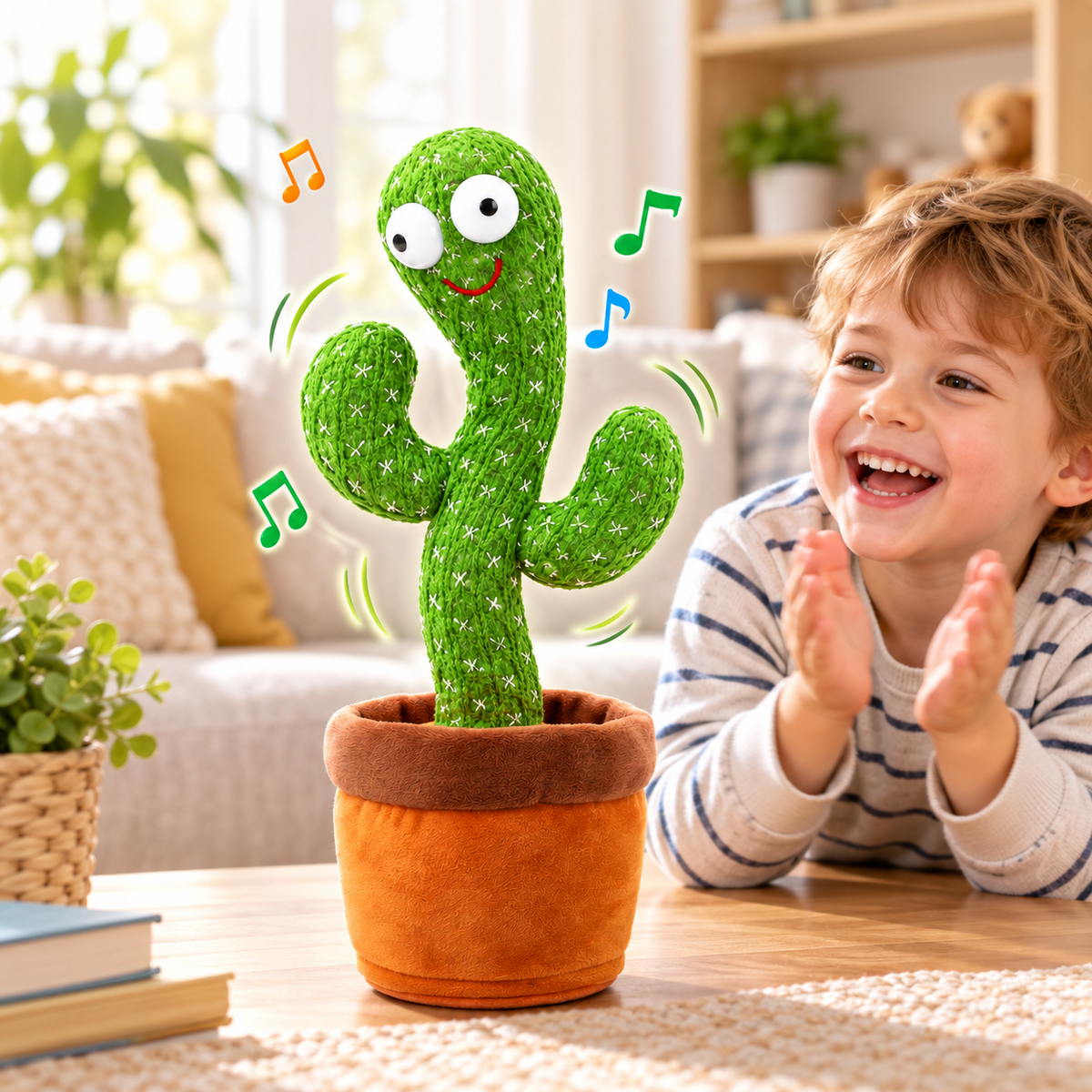 Interactive Dancing Cactus Plush Toy