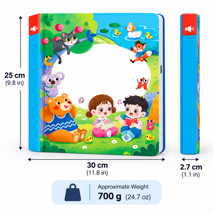 Rechargeable Animal Interactive Learning Book for Ages 0–6
