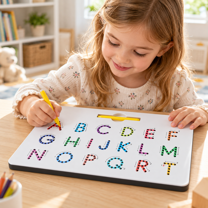 Double-Sided Letter, Number & Shape Practice Board